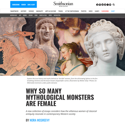 Men Have Feared Women for Millennia. Just Look at the Monsters of Greek Mythology