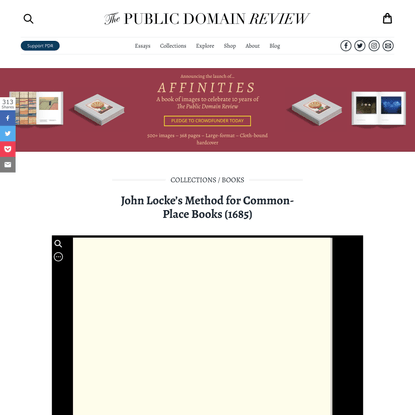 John Locke’s Method for Common-Place Books (1685)