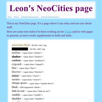 Leon Arnott’s Site