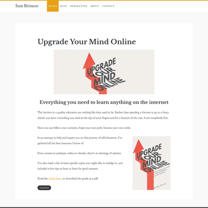 Upgrade Your Mind Online