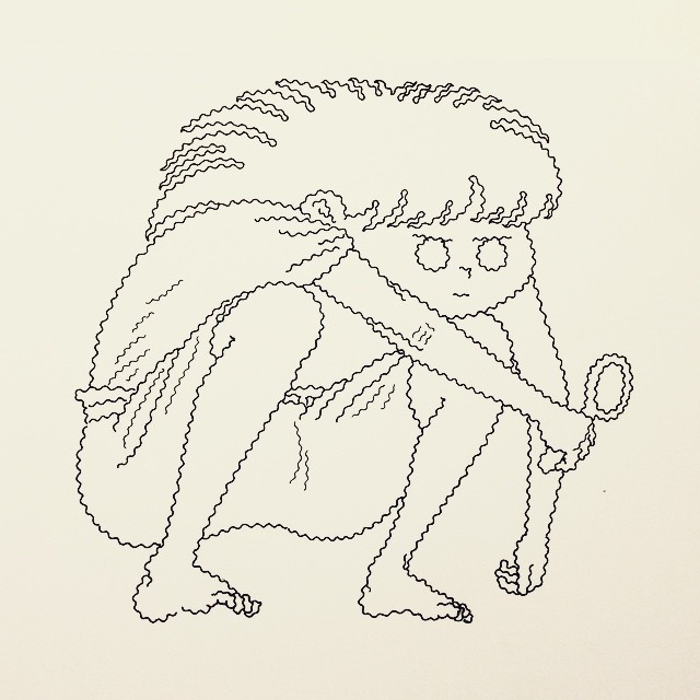 観察-observation #art #illustration #drawing #アート #イラストレーション #ドローイング