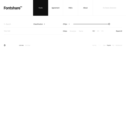 Fontshare: Quality fonts. Free.