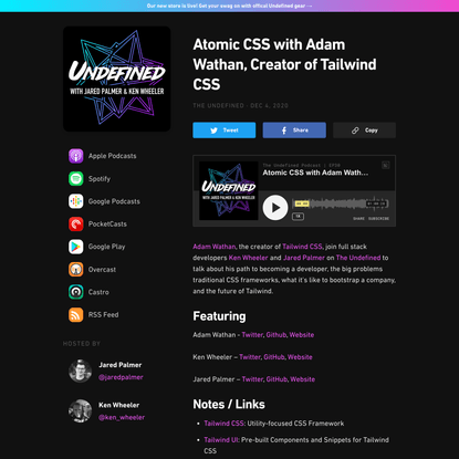 Atomic CSS with Adam Wathan, Creator of Tailwind CSS