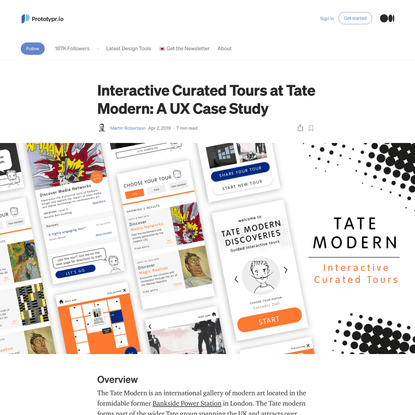 Interactive Curated Tours at Tate Modern: A UX Case Study