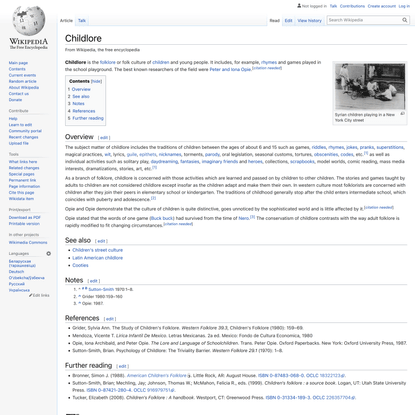 Childlore - Wikipedia