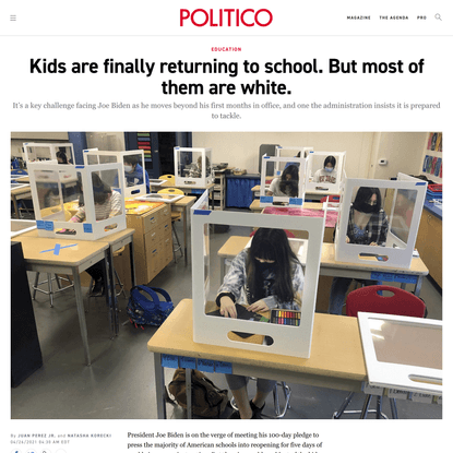 Kids are finally returning to school. But most of them are white.