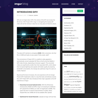 Introducing GIFV | The Imgur Blog