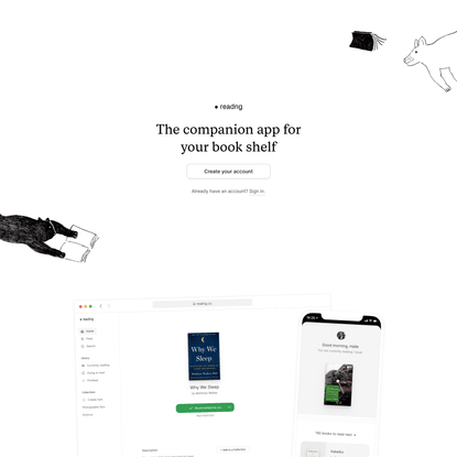 The companion app for your book shelf / Readng