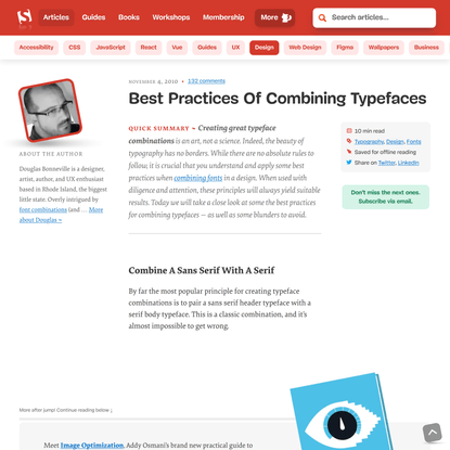 Best Practices Of Combining Typefaces — Smashing Magazine