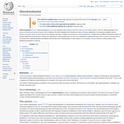 Deterritorialization - Wikipedia