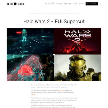 Halo Wars 2 - FUI Supercut — HUDS+GUIS