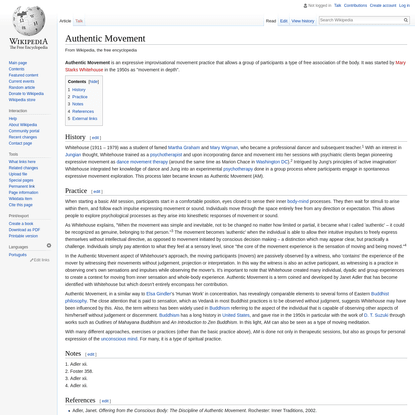 Authentic Movement - Wikipedia