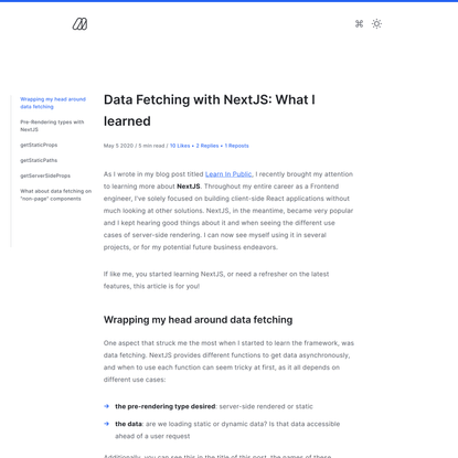 Data Fetching with NextJS: What I learned - Maxime Heckel’s Blog