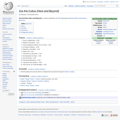 Zos Kia Cultus (Here and Beyond) - Wikipedia
