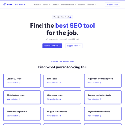 Find The Best SEO Tools | SEO Toolbelt
