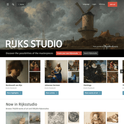 Rijksstudio - Rijksmuseum