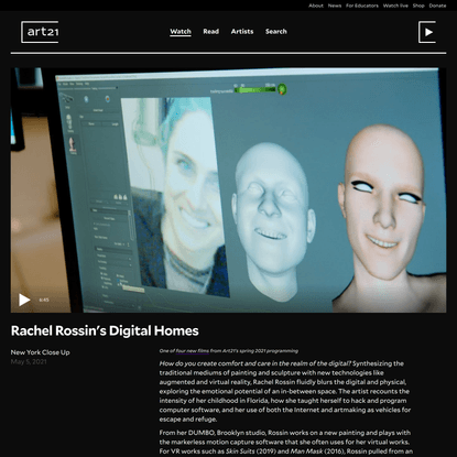 Rachel Rossin’s Digital Homes — Art21