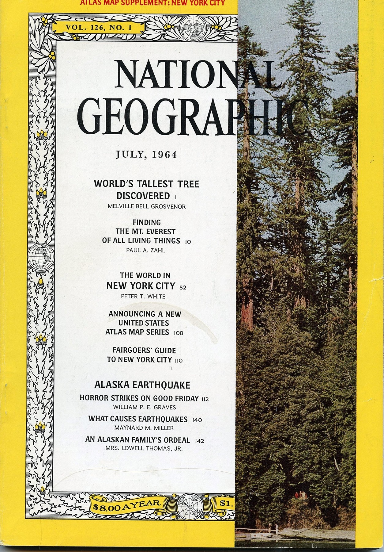 National Geographic July 1964 issue cover