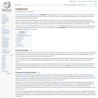 Unobtainium - Wikipedia