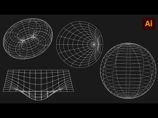 How to make 3D Wireframe graphics in Adobe Illustrator