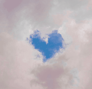heart sky cloudy