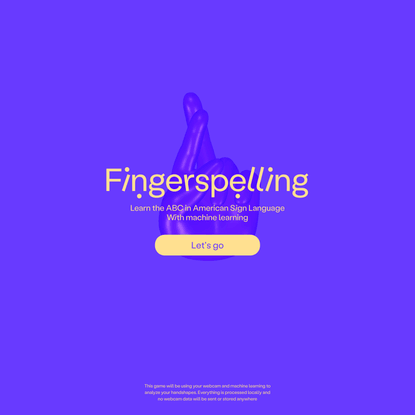 Fingerspelling with Machine Learning