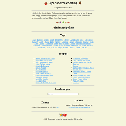 Open source cooking