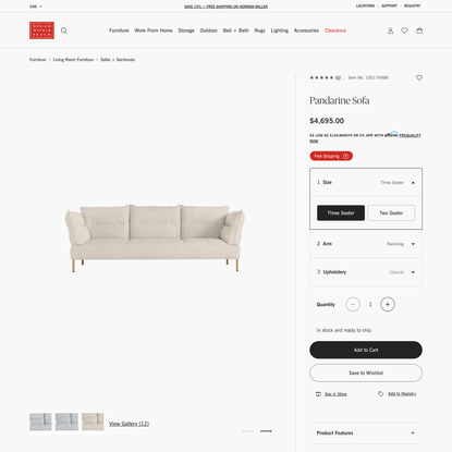 Pandarine Sofa - Design Within Reach