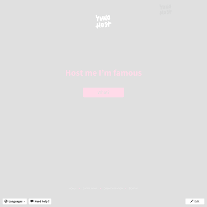 With YunoHost, you can easily manage a server for your friends, association or enterprise. Learn more • YunoHost