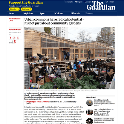 Urban commons have radical potential – it’s not just about community gardens
