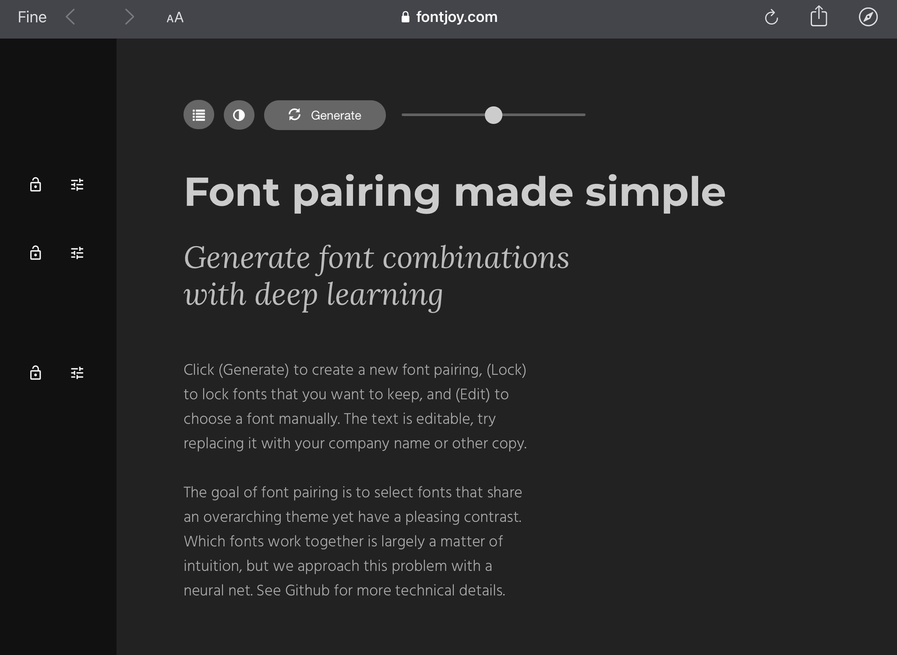 Font pairing made simple