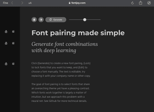 Font pairing made simple