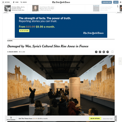Damaged by War, Syria's Cultural Sites Rise Anew in France