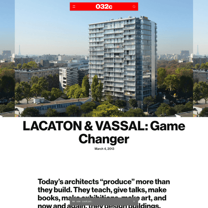 LACATON & VASSAL: Game Changer - 032c