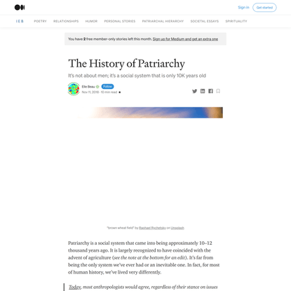 The History of Patriarchy