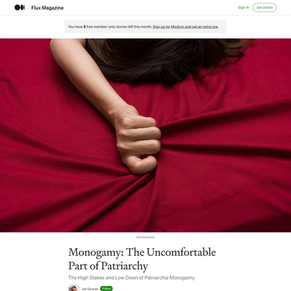 Monogamy: The Uncomfortable Part of Patriarchy