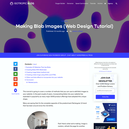 Making Blob Images (Web Design Tutorial)