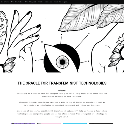 The Oracle for Transfeminist Technologies