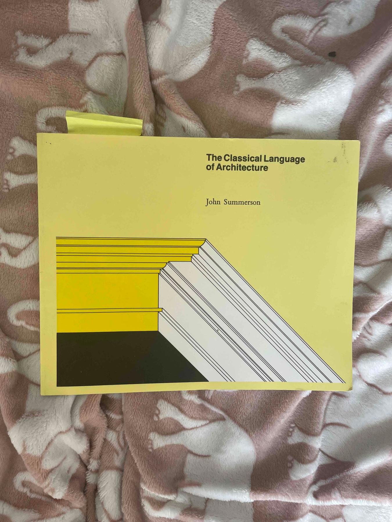 The classical language of Architecture