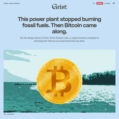 This power plant stopped burning fossil fuels. Then Bitcoin came along.