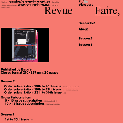 revue faire