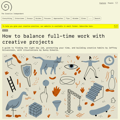 How to balance full-time work with creative projects