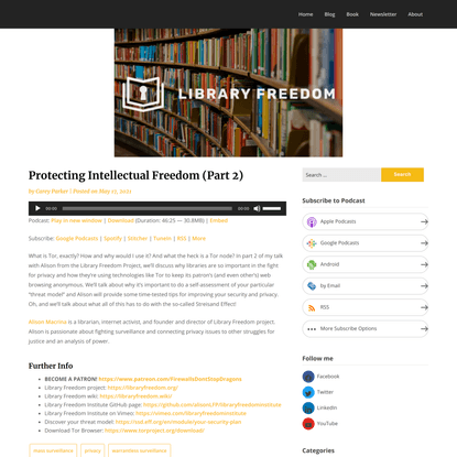 Protecting Intellectual Freedom (Part 2) - Firewalls Don’t Stop Dragons Podcast