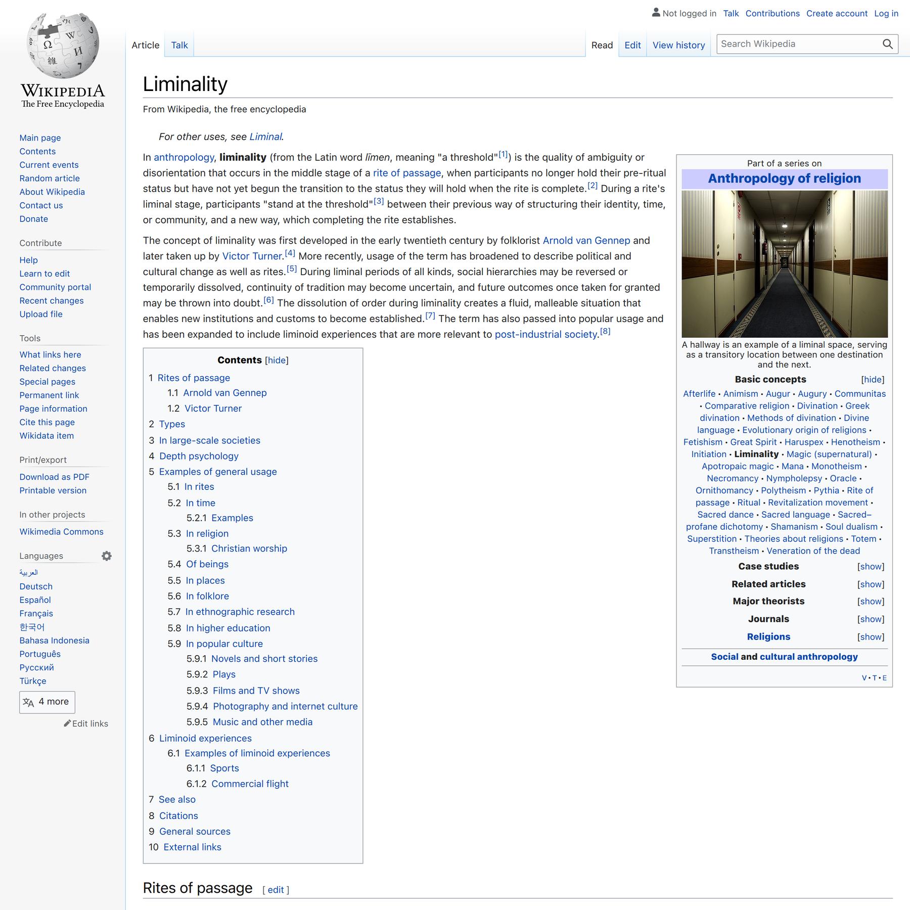 Liminality - Wikipedia