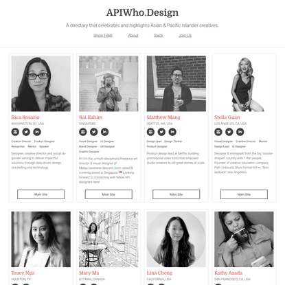 Asian &amp; Pacific Islanders Who Design