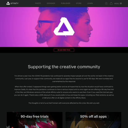 Affinity - Supporting the creative community