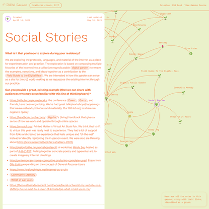 Social Stories 🌱 Digital Garden