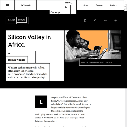 Silicon Valley in Africa