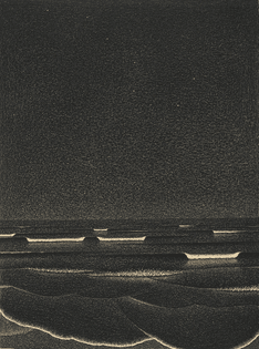 'Phosphorescent Sea' (1933) by M. C. Escher