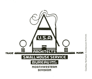 logo for the Architects’ Small House Service Bureau, founded in Minneapolis after World War I to find housing solutions for returning soldiers
